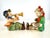 1950s Japanese Ceramic Boy Musician & Little Red Riding Hood Girl Figurines, a Pair For Sale - Image 10 of 14