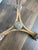 Vintage Neoclassical / Gothic Revival Style Cast Metal & Glass Accent Table For Sale - Image 9 of 9