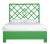 Coastal Darien Bed Queen - Bright Green For Sale - Image 3 of 3