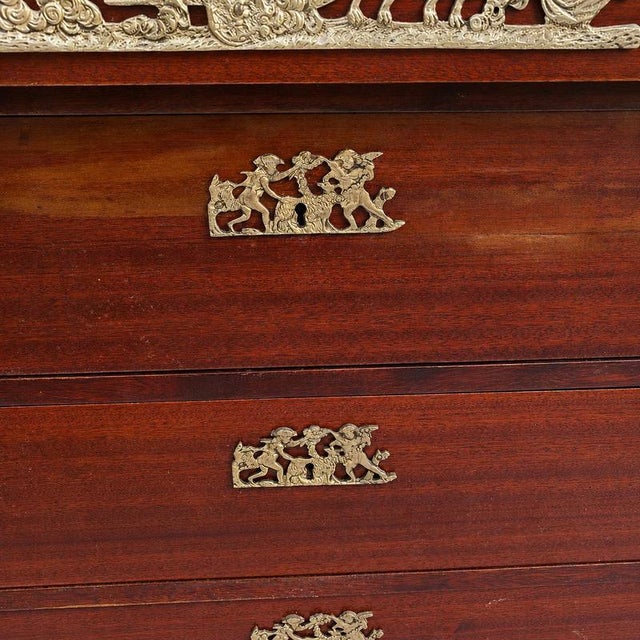 Empire Chest of Drawers with Ancient Egypt Decor For Sale - Image 6 of 9