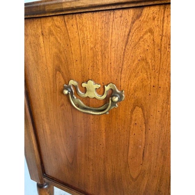 Vintage Brandt Solid Cherry Wood Book Stand / Side Table For Sale - Image 12 of 13