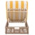 Gillian Chaise Lounge, Heather Tan/Yellow Stripe For Sale - Image 12 of 12