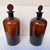 Apothecary Jars in Amber Glass, Spain, 1940s, Set of 2 For Sale - Image 9 of 18