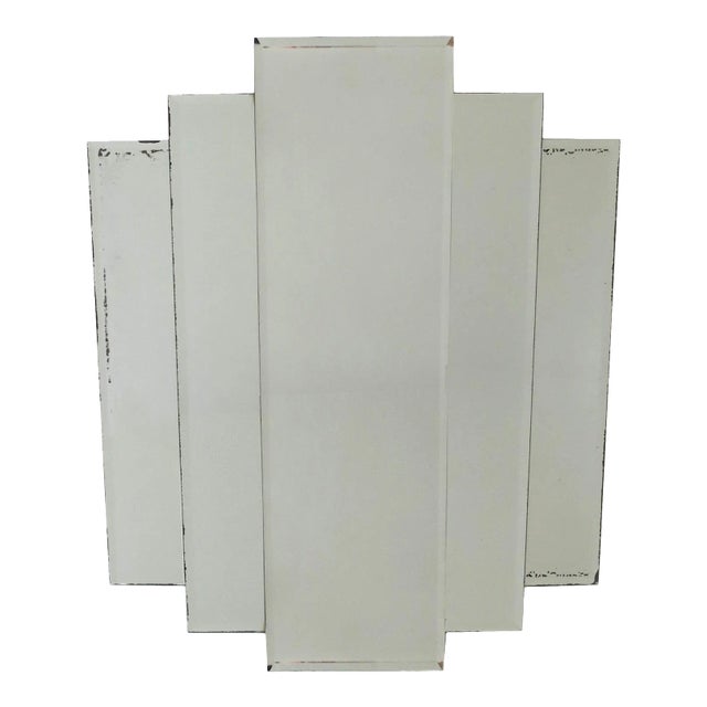 '70 Modern Deco Wall or Vanity Mirror For Sale