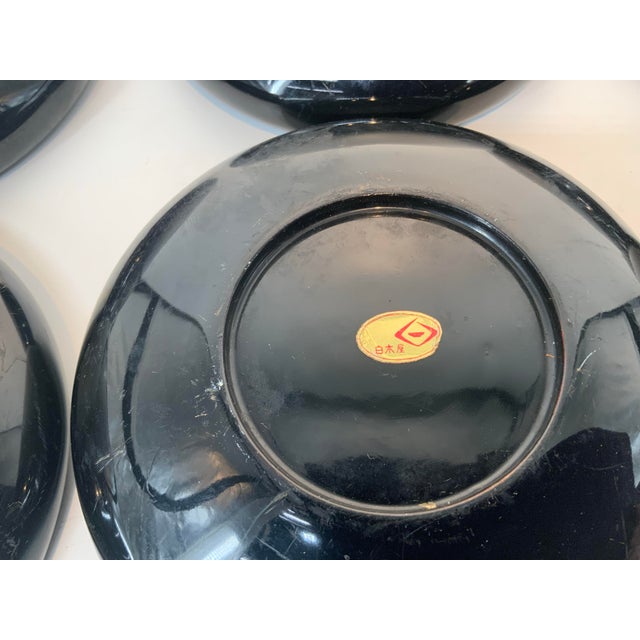 Set of 12 Vintage Japanese Laquer Bowls For Sale In Providence - Image 6 of 12