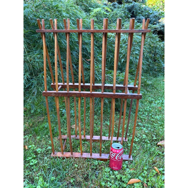 Vintage Wood Plate Rack For Sale - Image 15 of 17