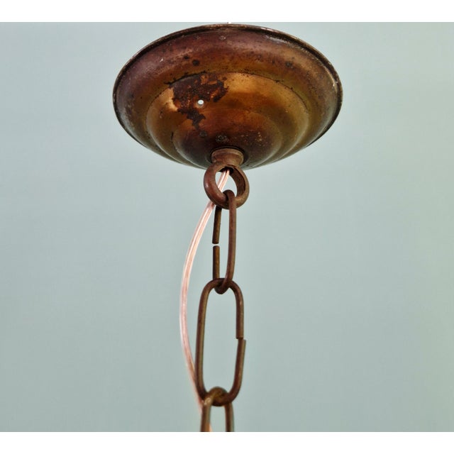 Art Deco Pendant Light in Marbled Opaline Glass, 1920s For Sale - Image 10 of 16