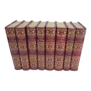 Antique Leatherbound Volumes of Alfred Lord Tennyson - Set 6