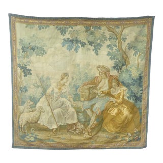 Vintage Flemish Verdure Style Tapestry For Sale