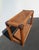 Vintage Rustic Console Sofa Table Tiki Palm Beach Style W Bamboo Rattan Leather For Sale - Image 4 of 11