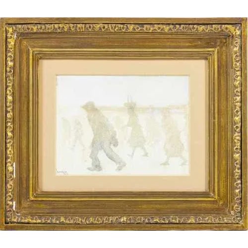 Watercolor on paper. Signed "Carneiro" and dated 1944. Dimensions: 14 x 17 cm.