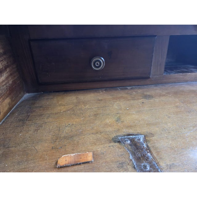 Antique Inlaid Walnut Chest of Drawers with Flap, 1800s For Sale - Image 5 of 16