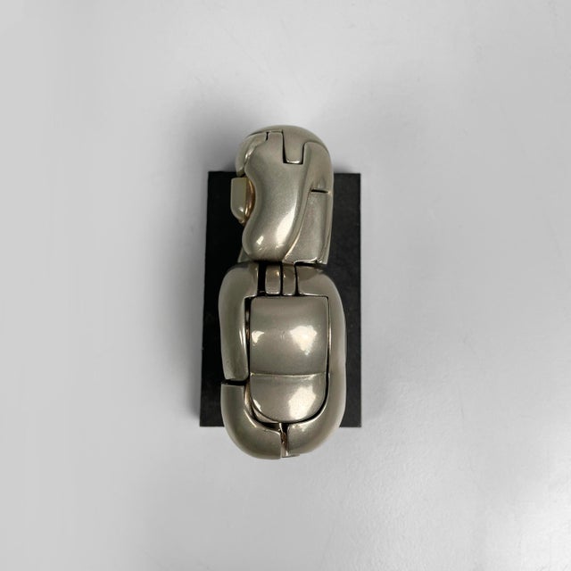 Spanish Nickel-Plated Metal Mini Zoraida Sculpture by Miguel Berrocal, 1970s For Sale - Image 3 of 13