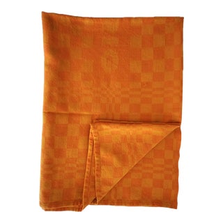 Vintage Varig Brazilian Airlines Orange Wool Blanket For Sale
