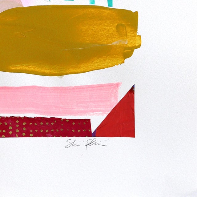 Momentous - Original Abstract Mixed Media Collage Painting on Paper by Shiri Phillips For Sale - Image 4 of 7
