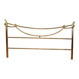 Italian Brass Gold-Dipped King Size Headboard For Sale