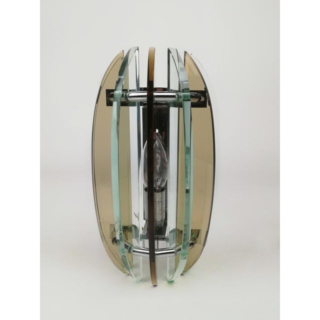 Wall Sconces in Colored Glass and Chrome from Veca, Italy, 1970s, Set of 2 For Sale - Image 14 of 18