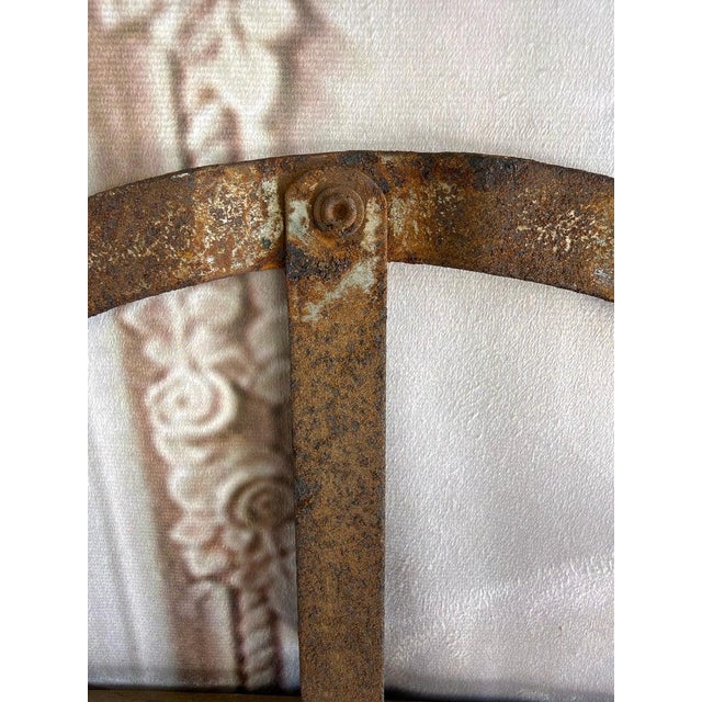 Antique American Wooden Sled With Original Red Graphics For Sale - Image 13 of 18