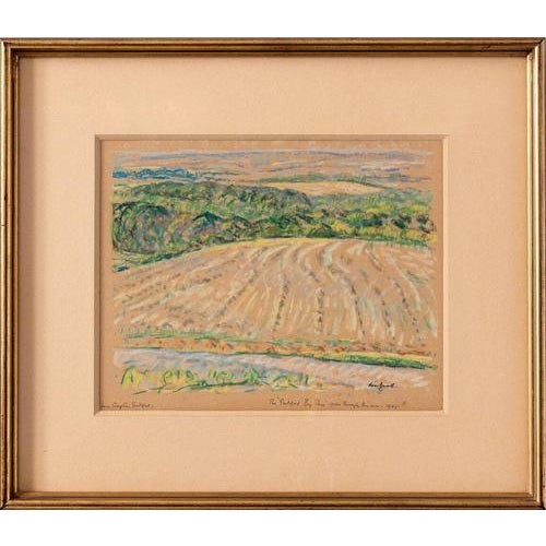 Walter Durac Barnett, Near Compton, Pastel on Paper, Early 1900s For Sale - Image 5 of 8