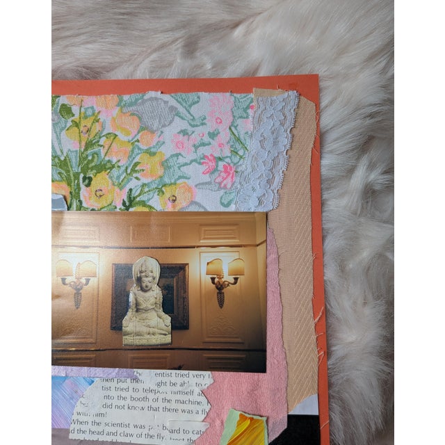 Peace in Chaos Mixed Media Collage For Sale - Image 4 of 6