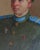 Soviet Soldier Portrait, Original Oil Painting on Cardboard, Ukrainian Art 40,5-32 For Sale - Image 4 of 6