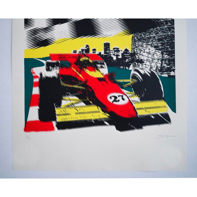 Contemporary 2026 Contemporary Poster - Tribute to Gilles Villeneuve by Sébastien Lépine For Sale - Image 3 of 3