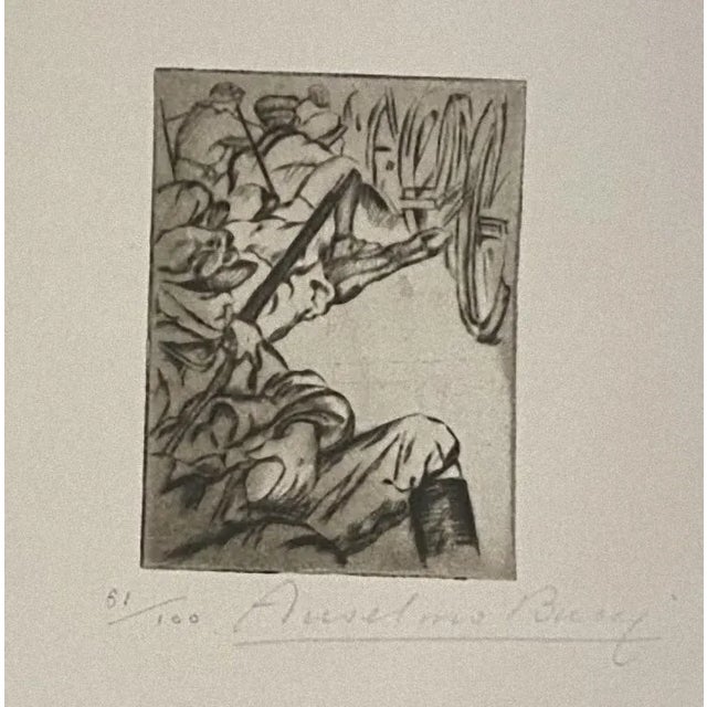 Anselmo Bucci, Military, Etching, 1917 For Sale - Image 3 of 3