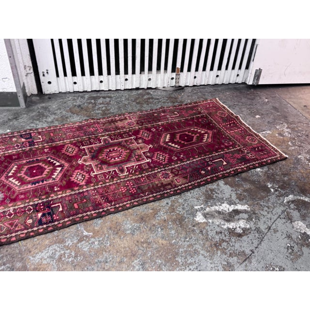 3ft 4in × 13ft 10in Wool Persian Runner For Sale - Image 12 of 12