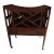 1920s W. & J. Sloane Master Craftsmen Mahogany Canterbury Magazine Rack For Sale