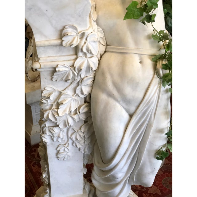 Vintage Marble Statue From the Le Belvedere Castle in Bel Air For Sale - Image 4 of 13