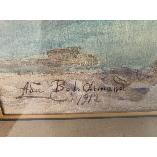 1910s Mountain Landscape, 20th Century, Gouache, Framed For Sale - Image 5 of 12