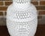 Wood 1920s White Porcelain Asian Vases with Geometric Décor Made into Table Lamps - a Pair For Sale - Image 7 of 9