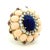 Italian 18k Gold Lapis, Coral, Ruby & Diamond Cocktail Ring, 1970s, Size 7 For Sale - Image 13 of 18