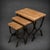 American 21st Century Wrought Iron Nesting Tables (Set of 3) For Sale - Image 3 of 3