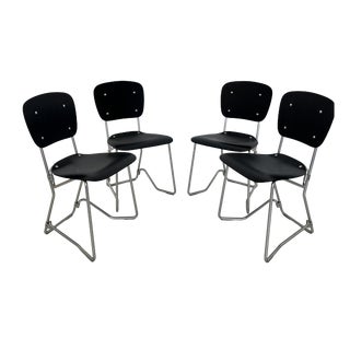 Alu-Flex Dining Chairs by Armin Wirth, 1960s, Set of 4 For Sale