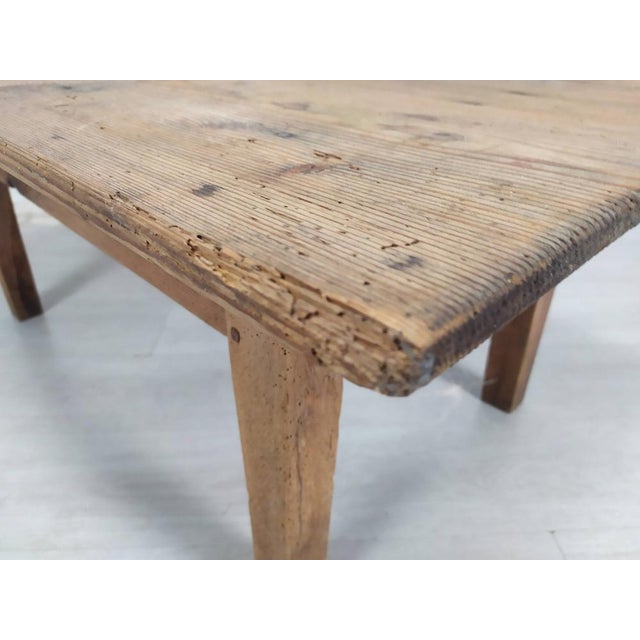 Vintage Fir Farm Table For Sale - Image 15 of 18