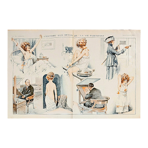 La Vie Parisienne 1919 Maurice Millière "L'Histoire d'Un Dessin De La Vie Parisienne" Print