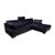Modern Dark Blue Leather Corner Sofa from Willi Schillig For Sale - Image 3 of 18