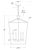 Transitional Chapman & Myers for Visual Comfort Signature Darlana Extra Large Lantern in Aged Iron For Sale - Image 3 of 3