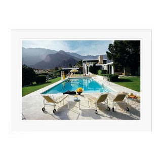 Poolside Loungers 1970 by Slim Aarons White Framed C-Print For Sale