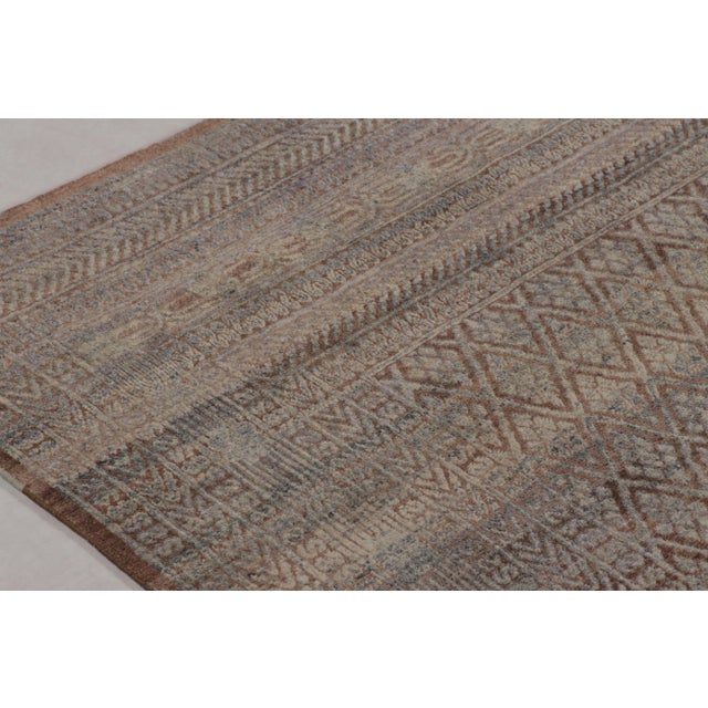 Traditional Rug & Kilim's Modern Classics Rug in Antique Mauve and Taupe Geometric Patterns For Sale - Image 3 of 8