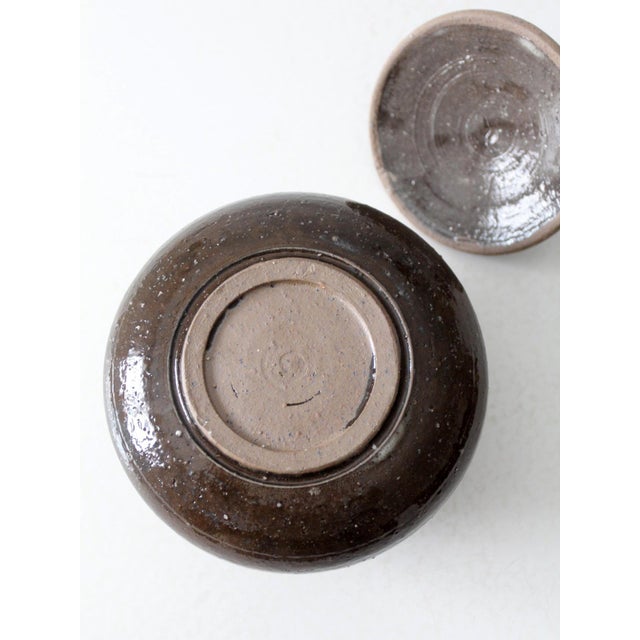Vintage Studio Pottery Jar For Sale - Image 6 of 9
