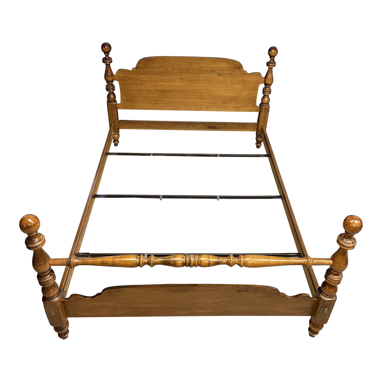 1980s Ethan Allen Maple Bedframe Chairish