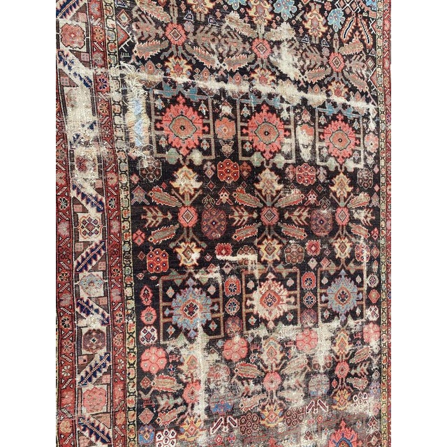 Antique Distressed Kurdish Northwest Rug, 1890s For Sale - Image 12 of 18