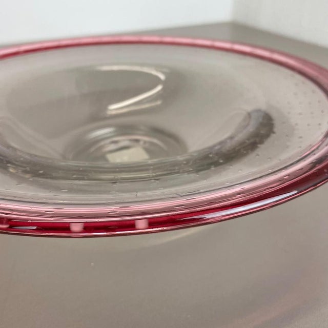 Gray German Glass Bowl by Karl Wiedmann for WMF, 1960s For Sale - Image 8 of 18