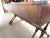 Wood Vintage Brandt Campaign Style X-Base Writing Desk With Brass Details For Sale - Image 7 of 14