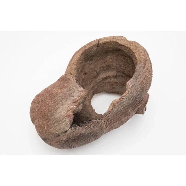 Ceramic Antique Artefact Majapahit Terracotta Expressive Head For Sale - Image 7 of 8