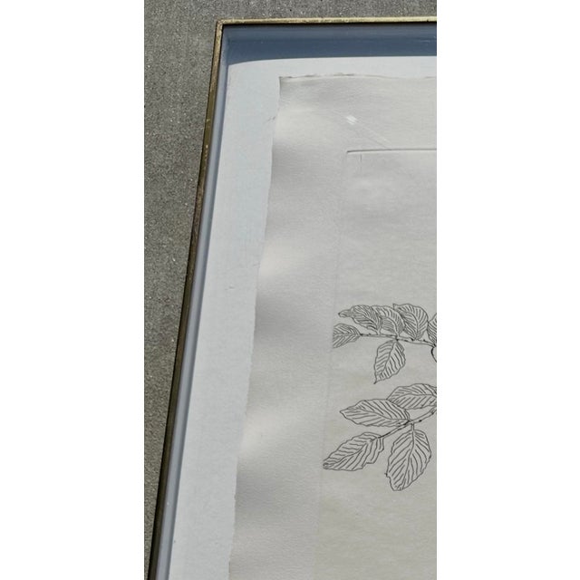 Ed Baynard (American, 1940–2016) Floral, Flowers in a Vase Etching Framed For Sale - Image 13 of 14