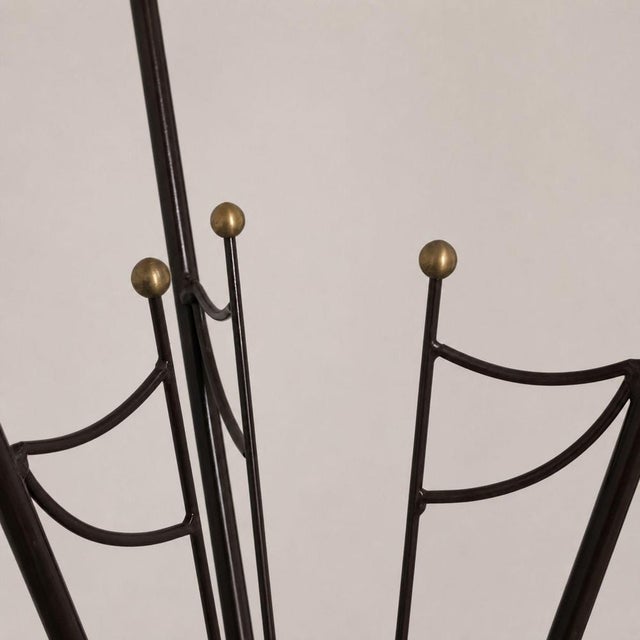Coffee Table in Glass, Metal and Brass by Marta Marzotto For Sale - Image 6 of 9