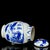 Blue Vintage Blue and White Porcelain Lidded Jar With Figural Landscape Panels For Sale - Image 8 of 8